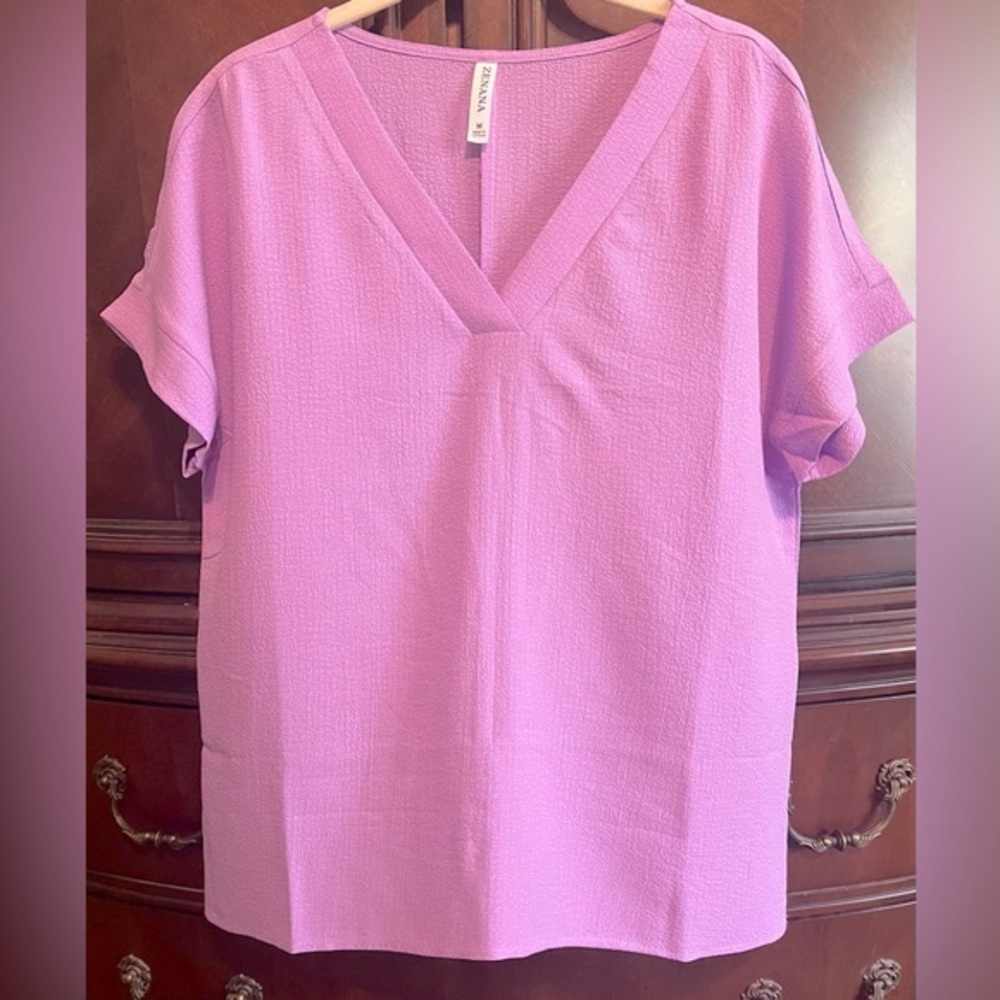 Zenana V Neck Airflow Top